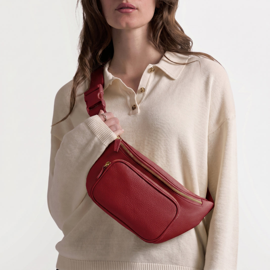 Sac ceinture Blake Rouge grenat