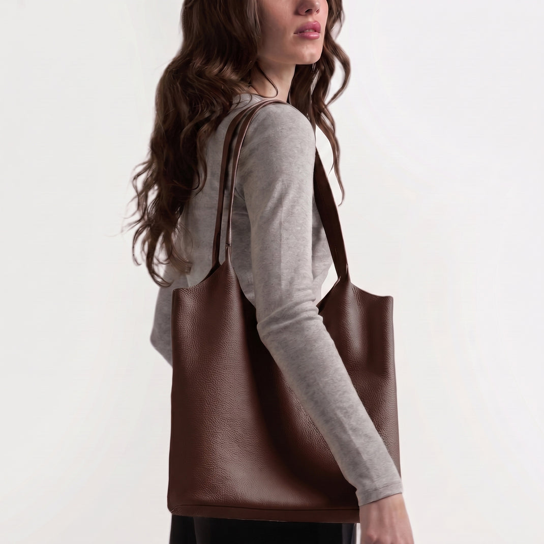 Mia Large Shopper Tote Umber