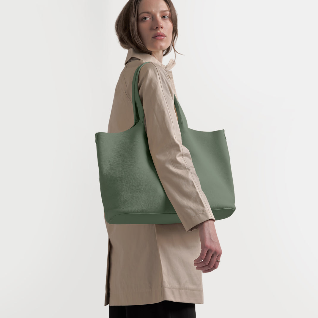 Mia Horizontal Tote Moss