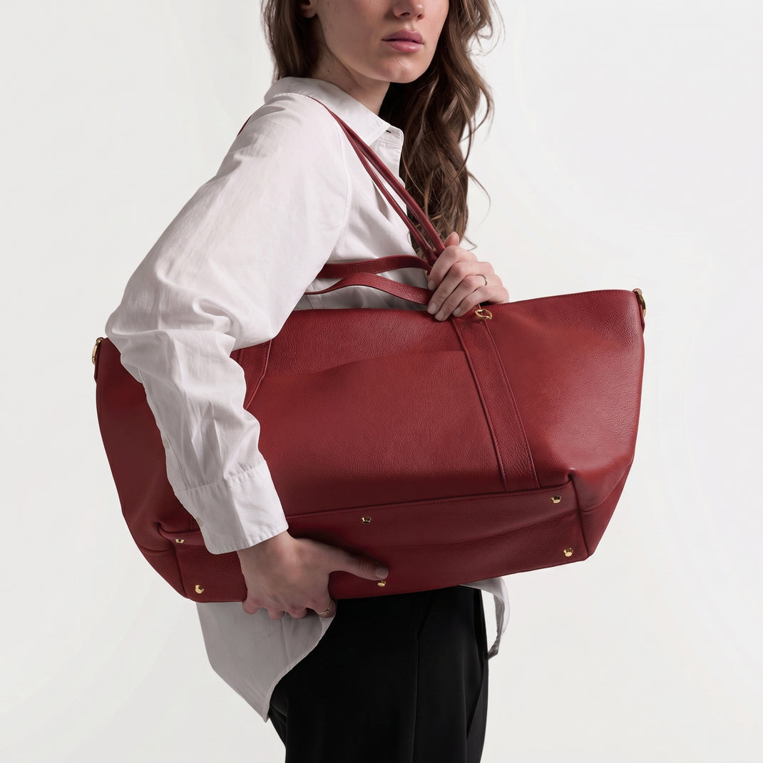 Transit Small Travel Tote Garnet Red