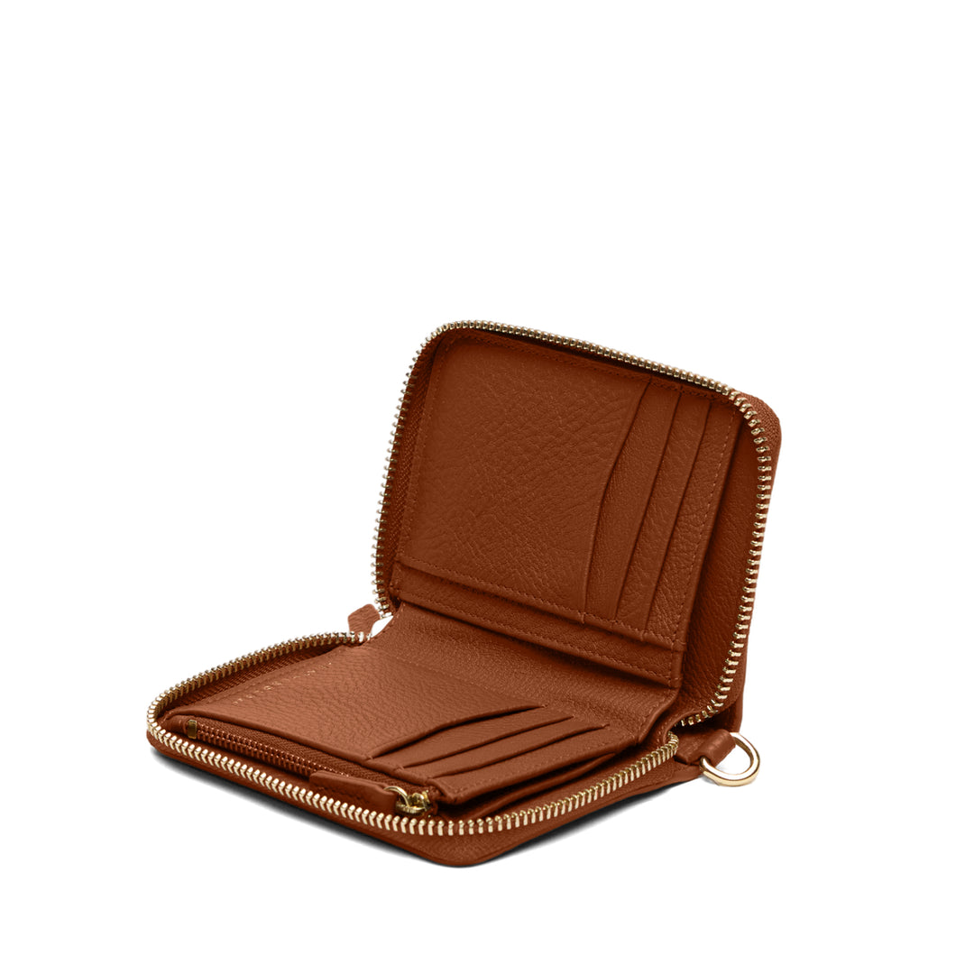 Klyde Compact Wallet Saddle Brown
