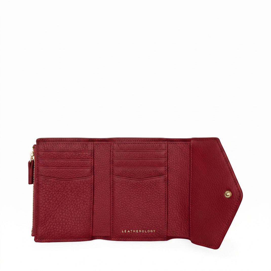 Haven Trifold Wallet Garnet Red