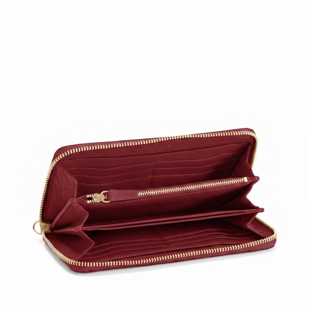 Klyde Continental Wallet Garnet Red