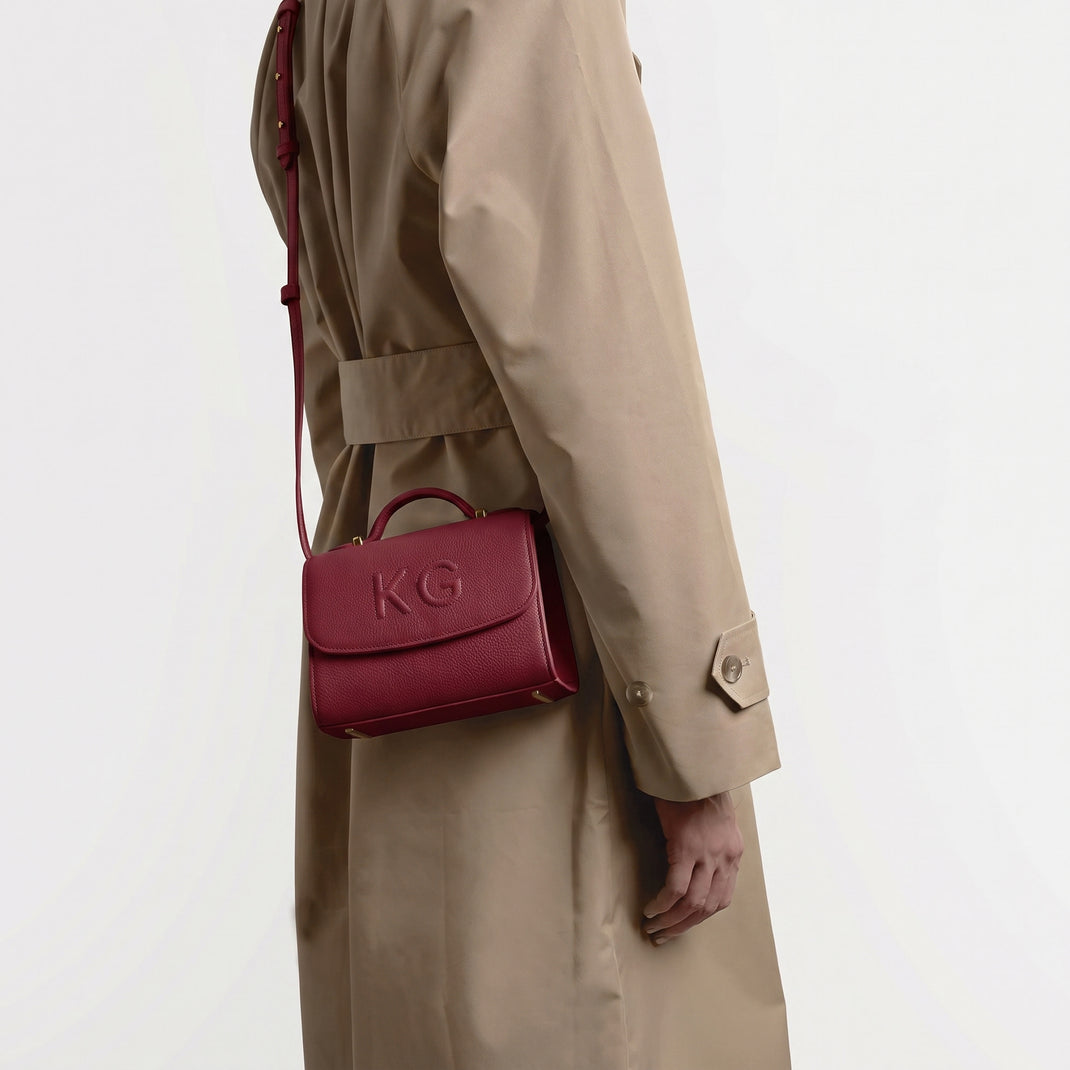 Margot Top Handle Crossbody Garnet Red