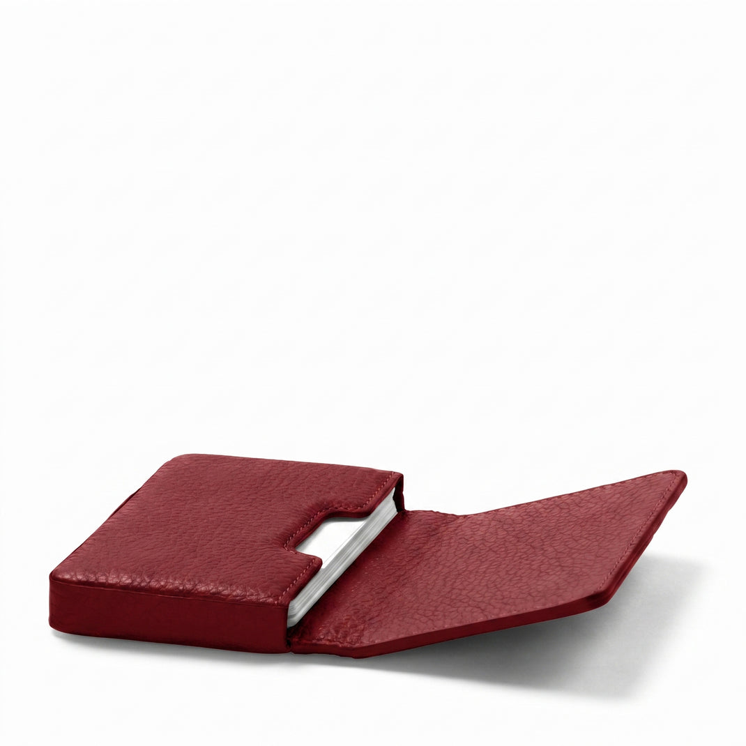Business Card Case Garnet Red