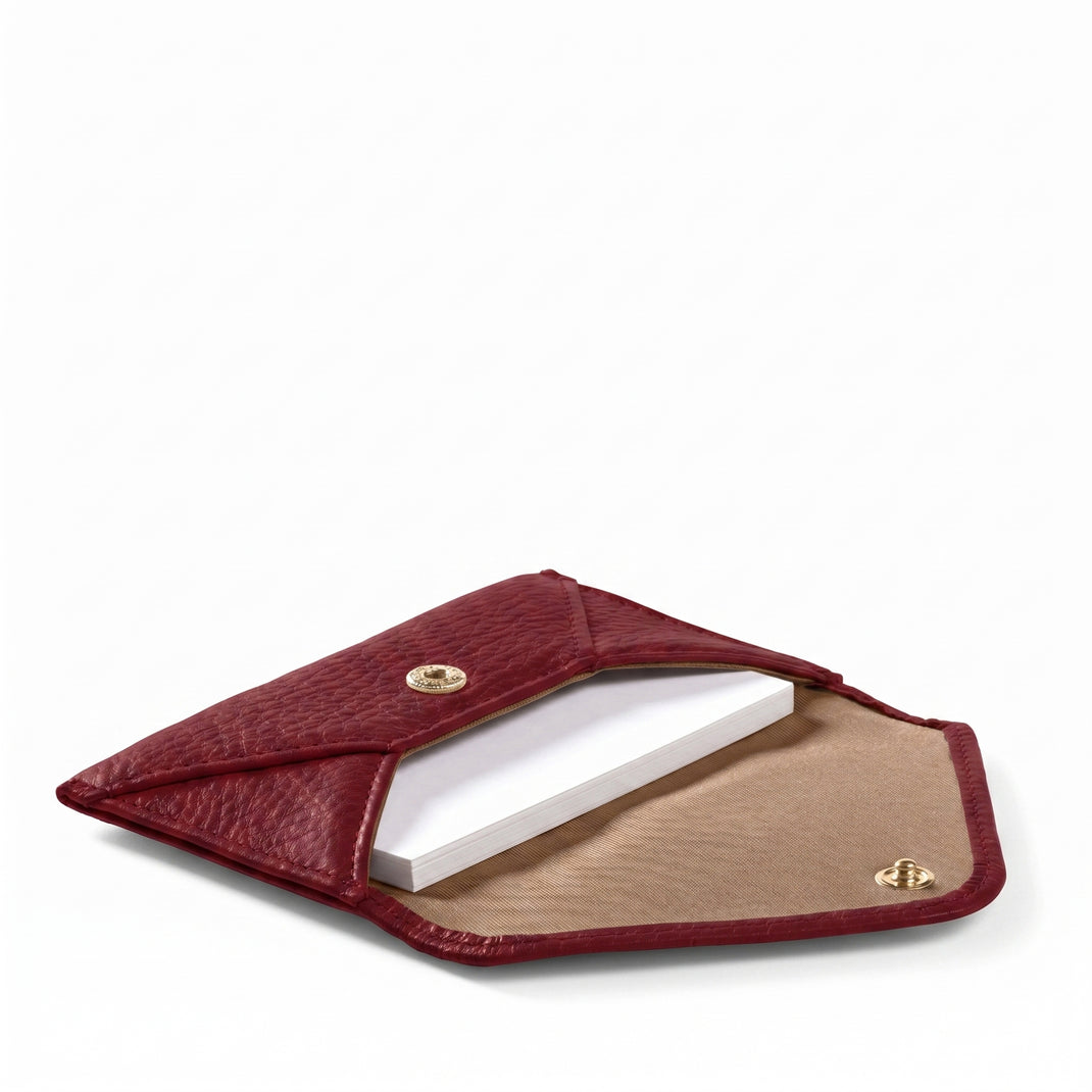 Envelope Card Case Garnet Red