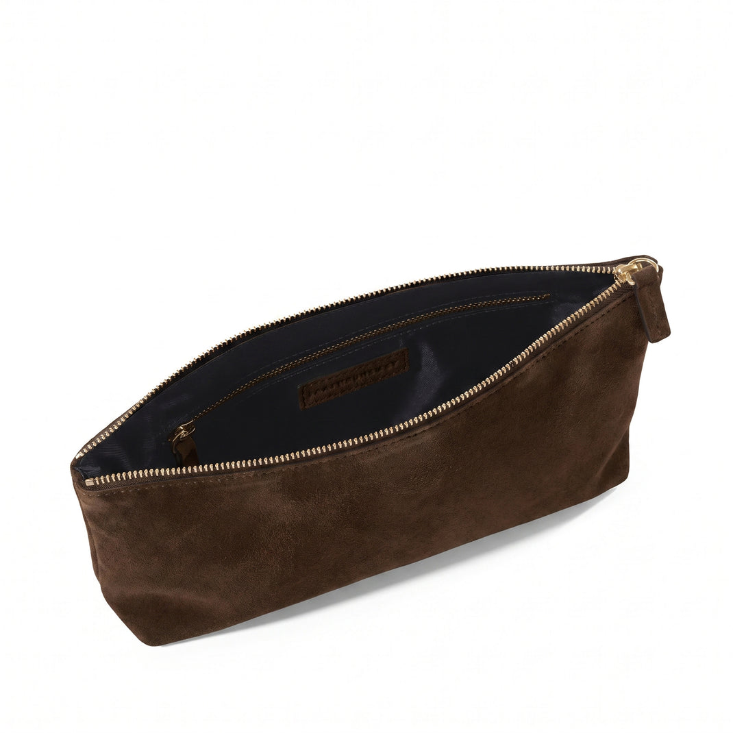 Medium Accessories Pouch Tobacco Suede