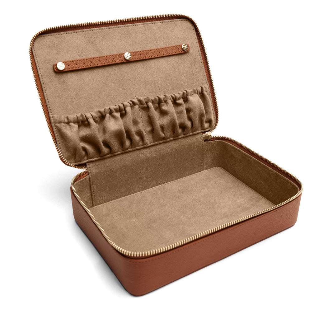 Large Accessories Organizer Saddle Brown