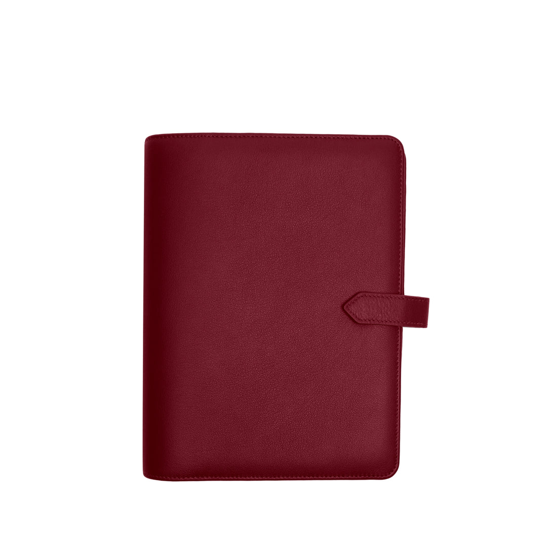 Carnet classeur A5 en rouge grenat
