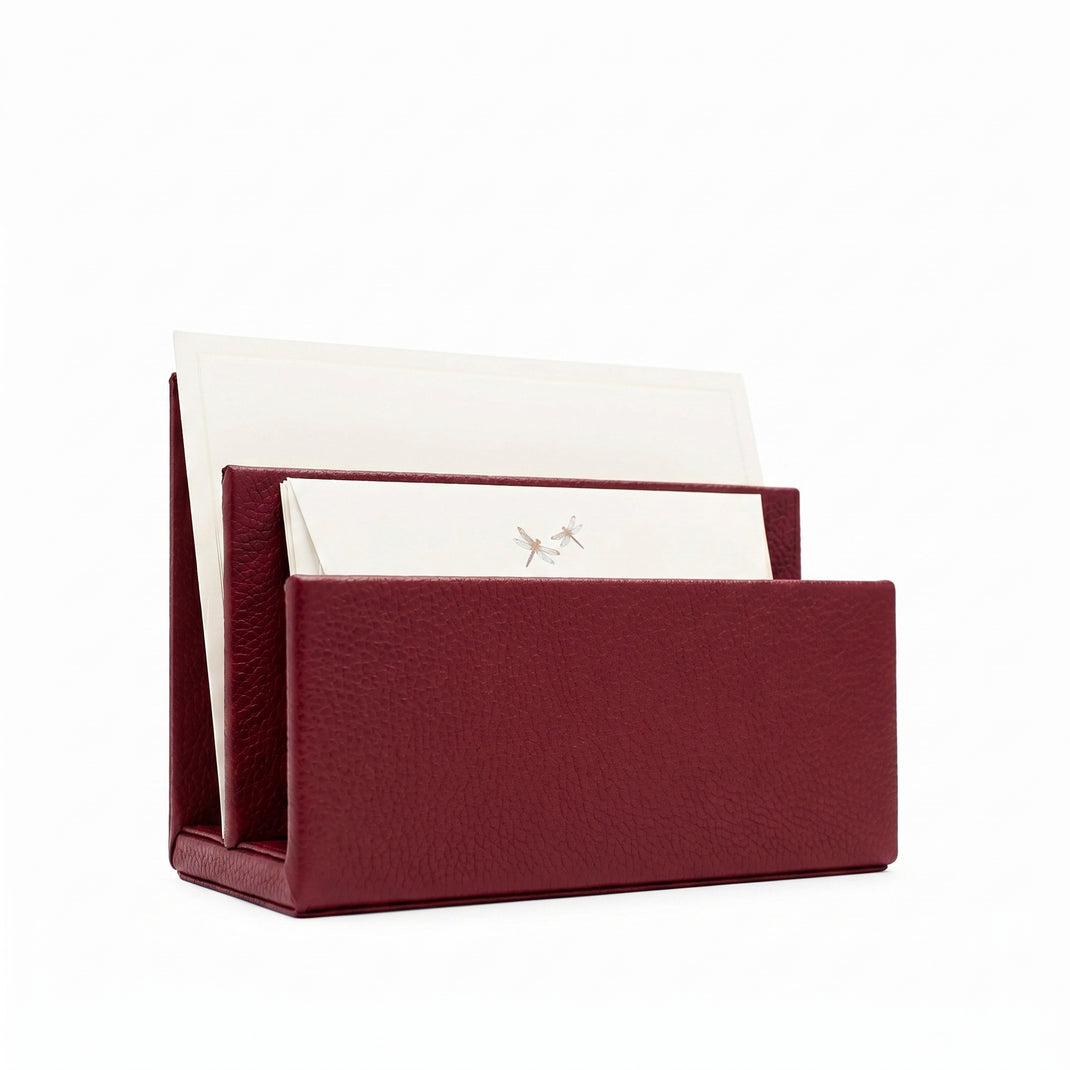 Classic Letter Holder Garnet Red