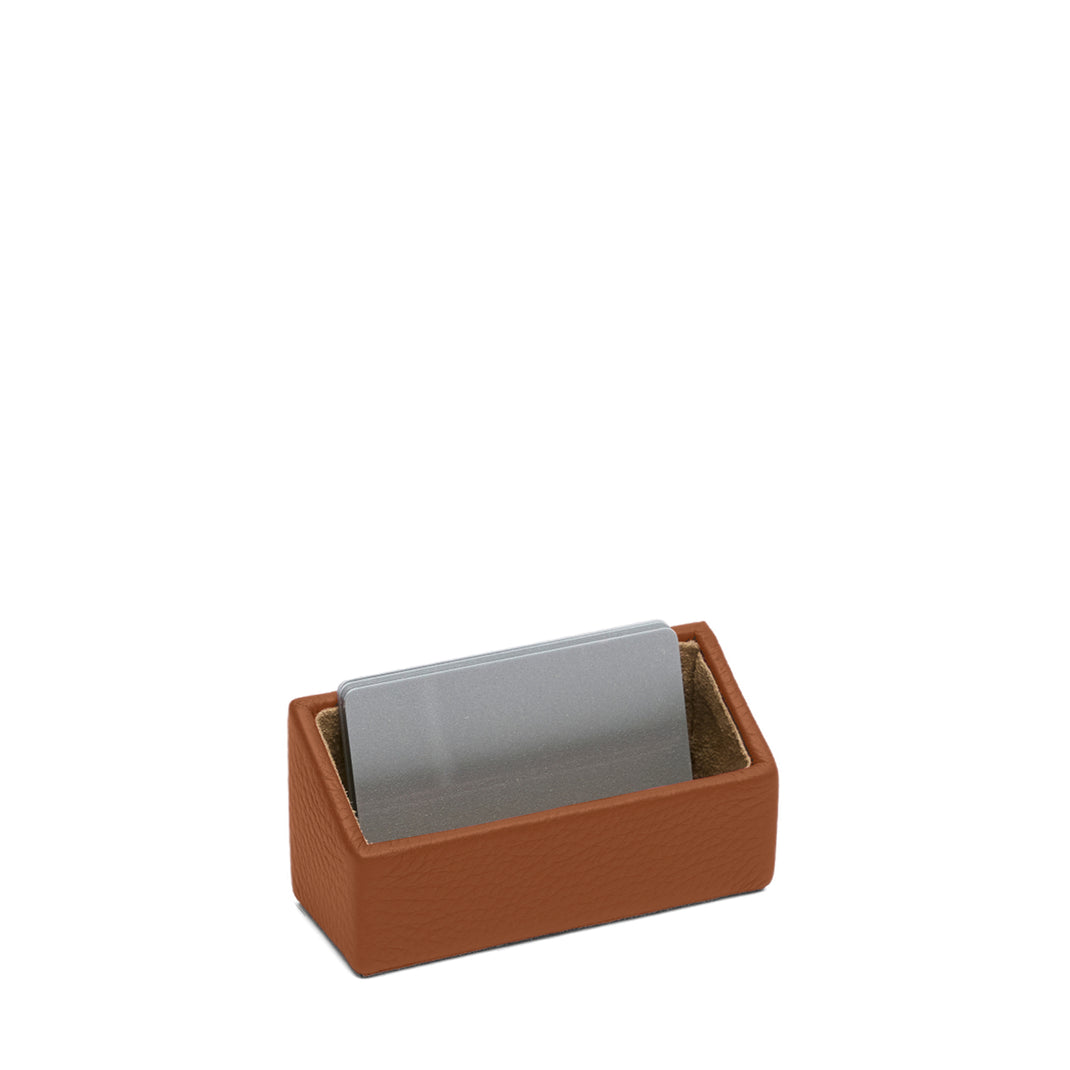 Classic Business Card Holder Cognac