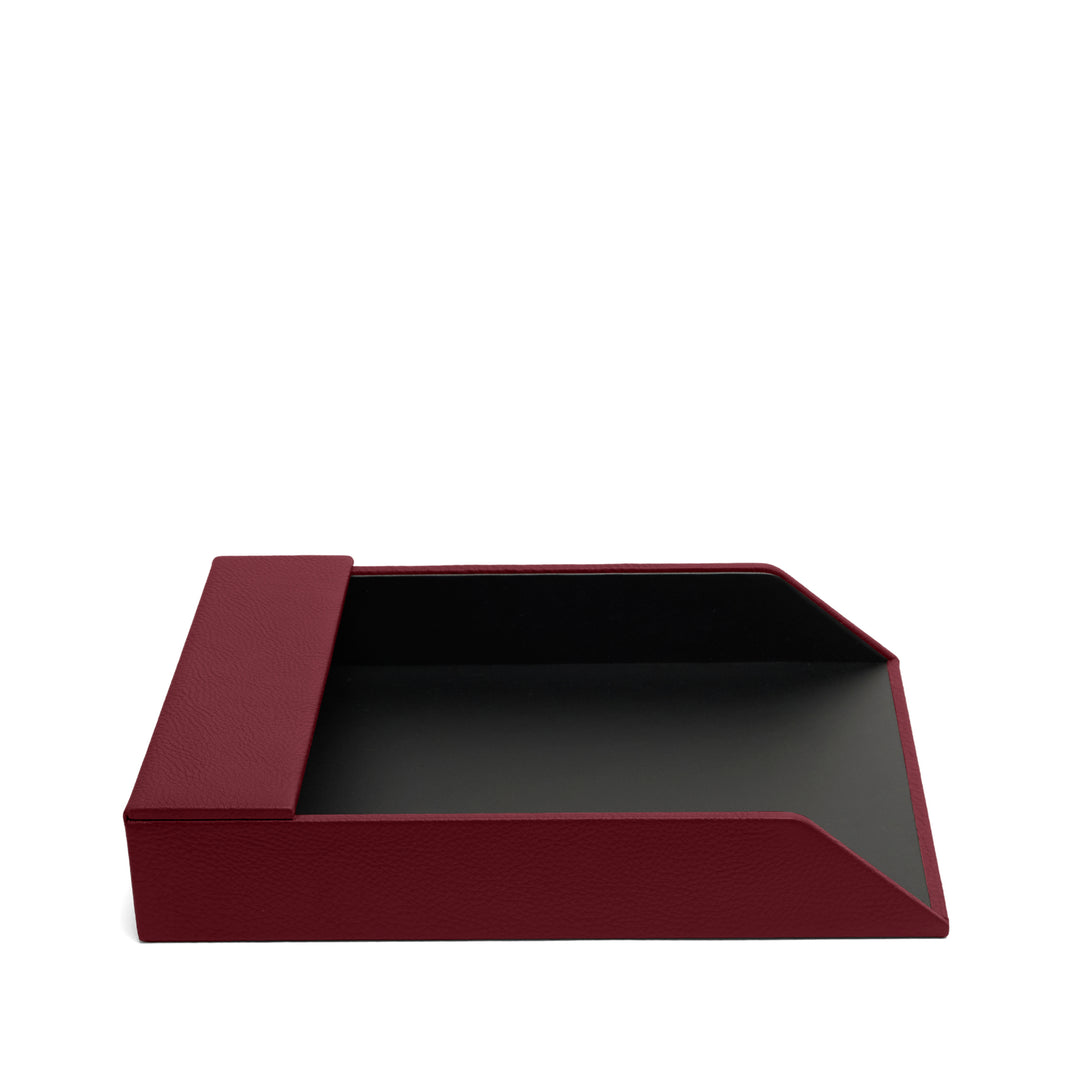 Classic Letter Tray Garnet Red