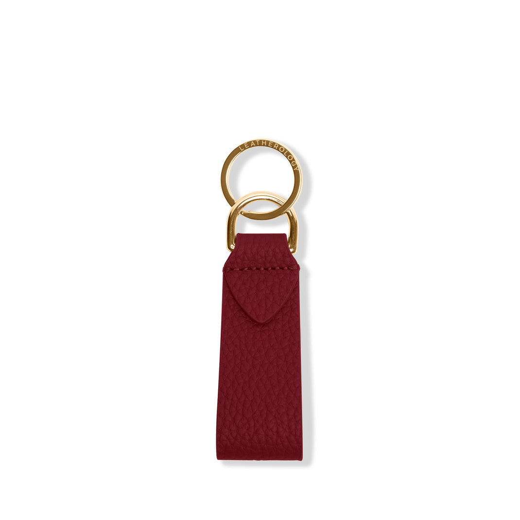 Tab Keychain Garnet Red
