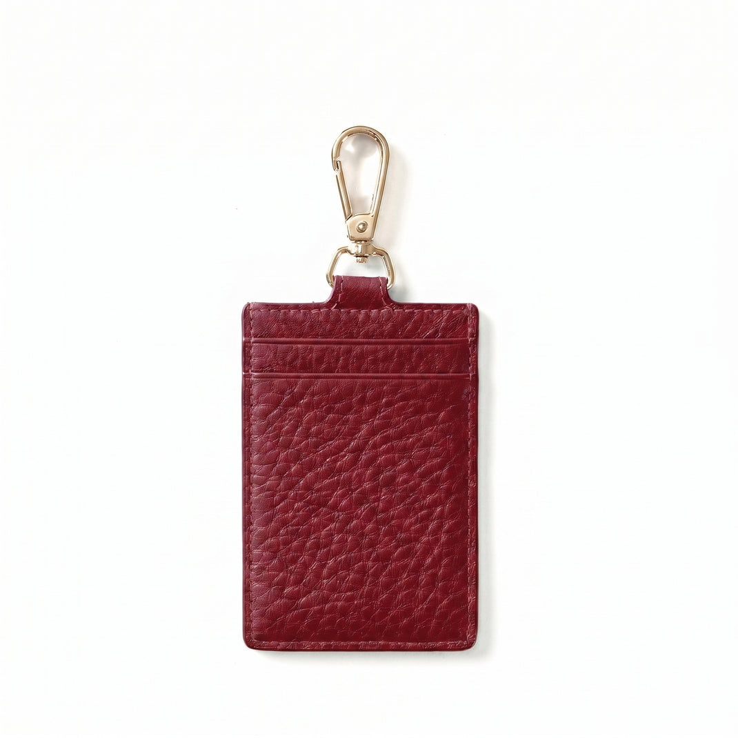 Vertical Lanyard Garnet Red