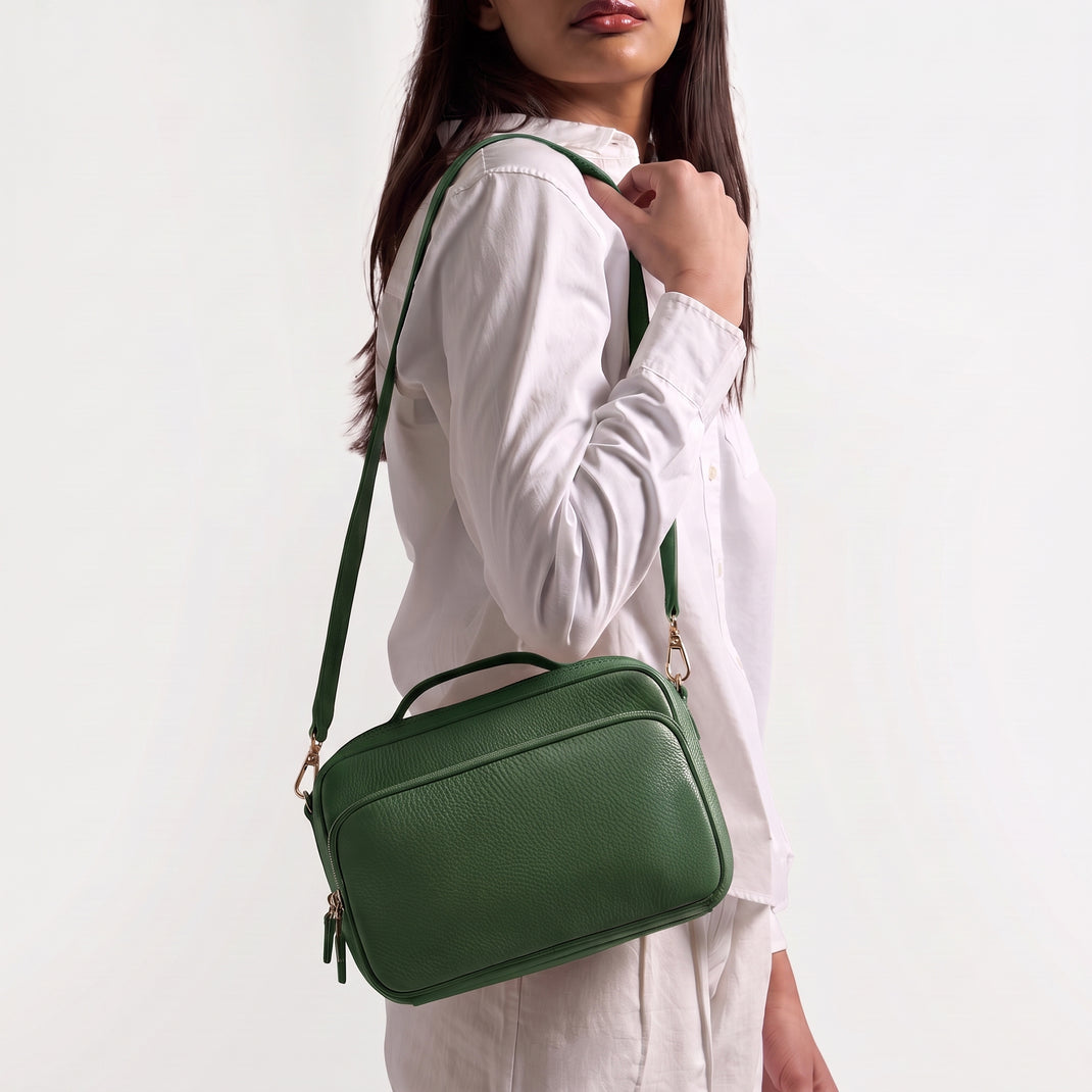 Meadow Large Satchel Fairway Green