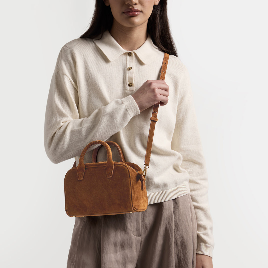 Park Mini Satchel Russet Suede