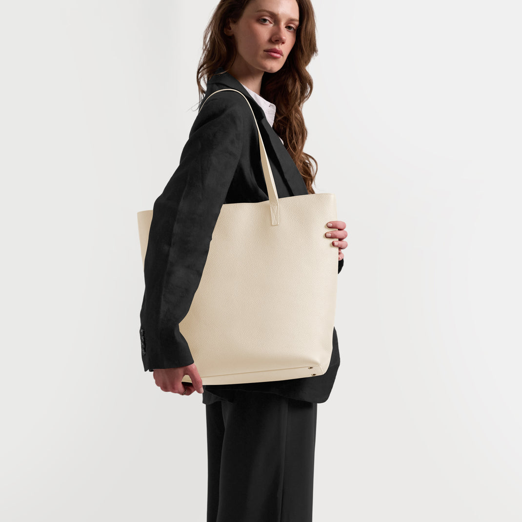 Alex Vertical Work Tote Sand