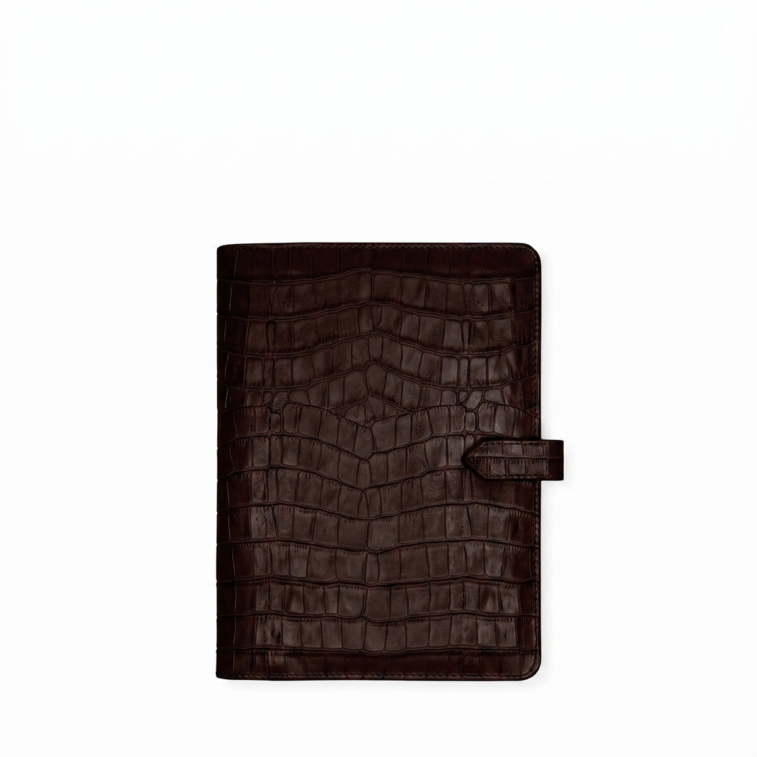 A5 2027 Snap Planner Brown Croc