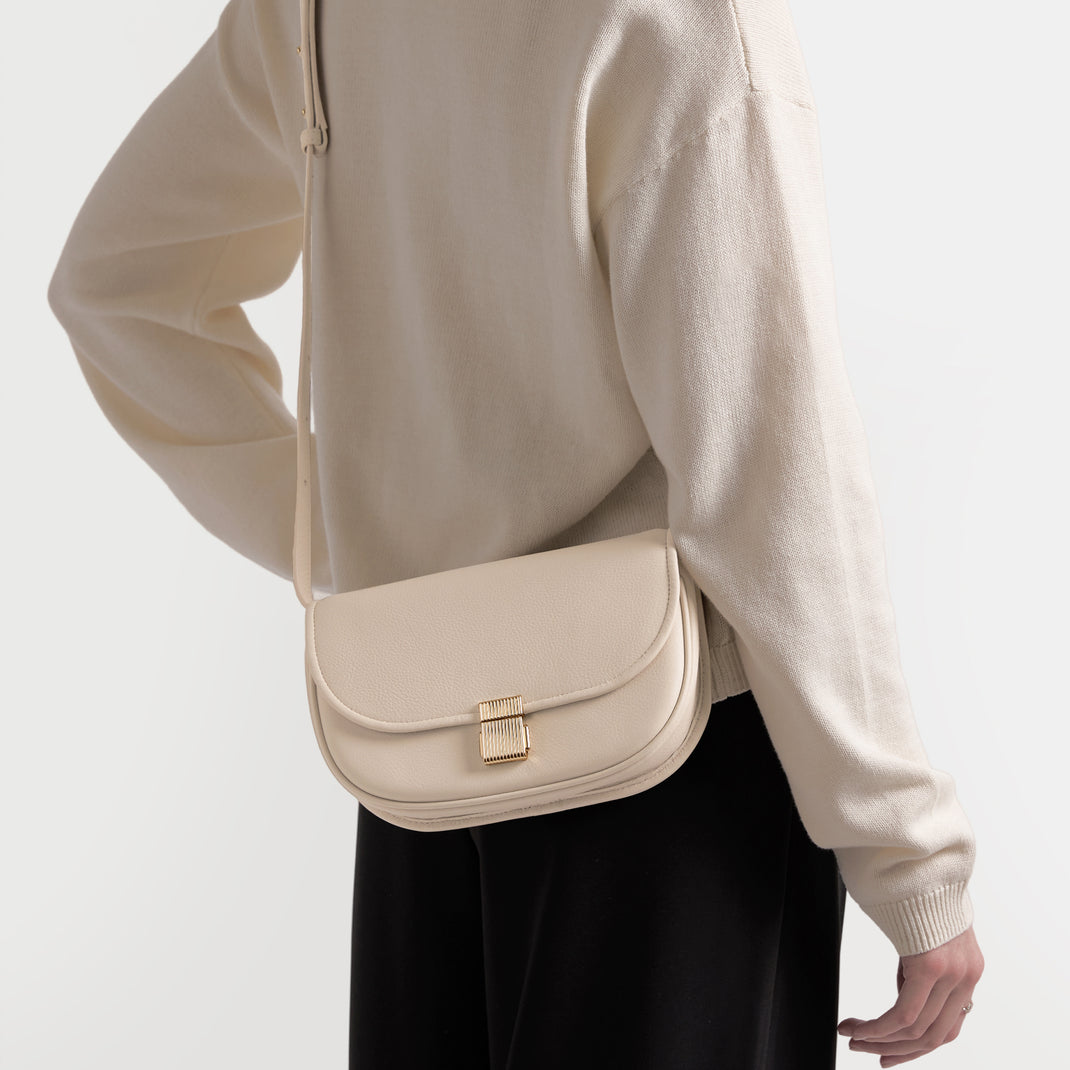 Katy Petit Sac bandoulière en selle sable