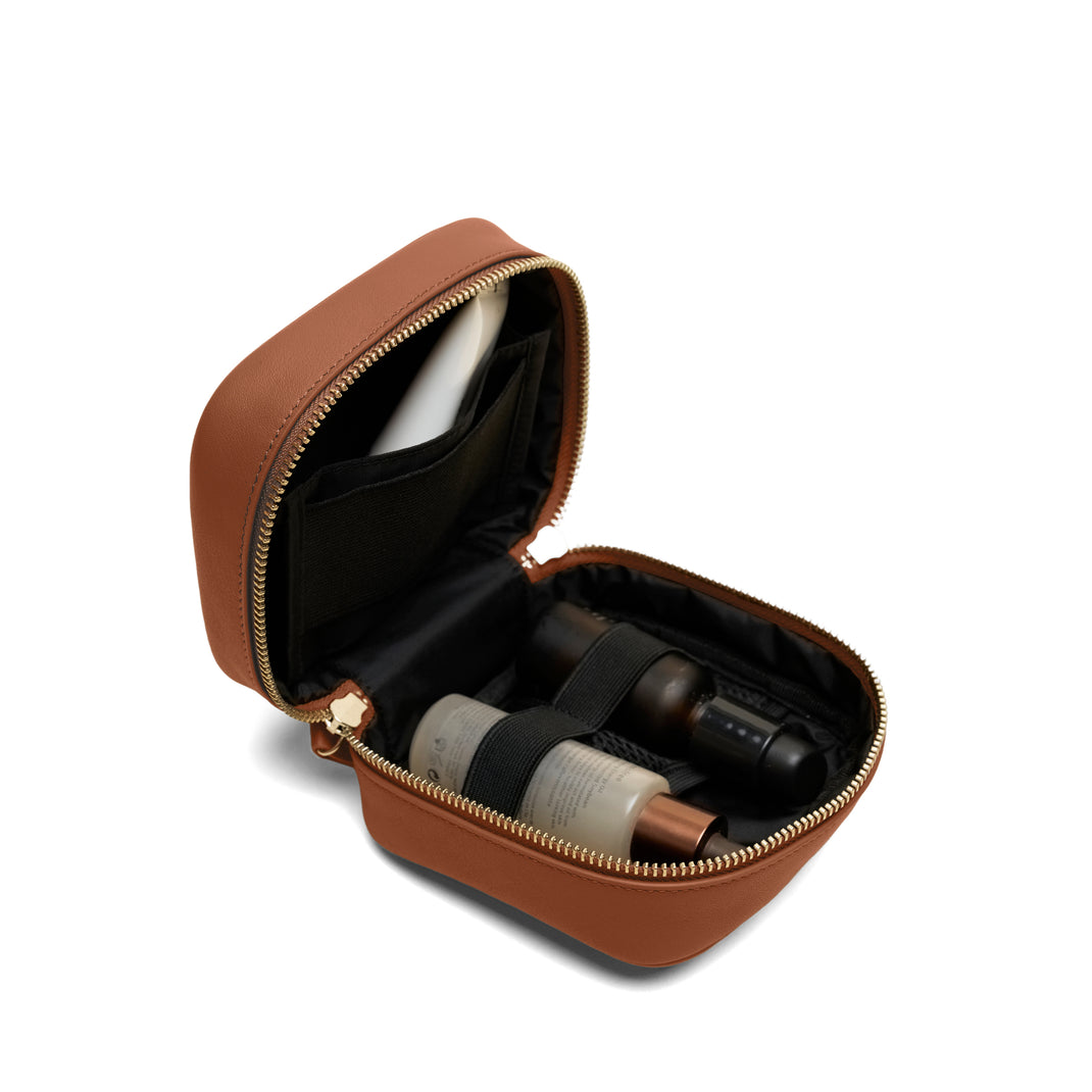 Mini Travel Organizer Cognac
