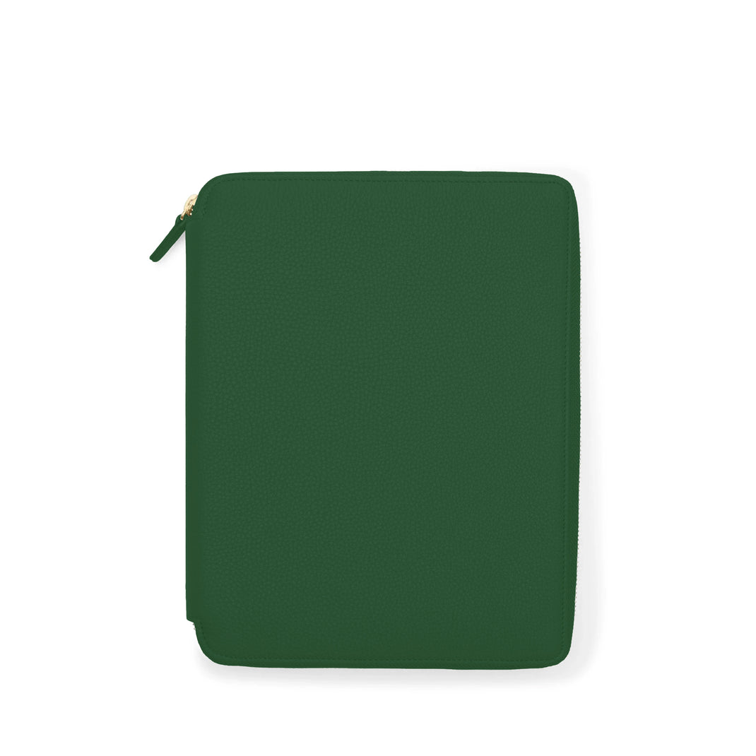 B5 Composition Zippered Spiral Journal Fairway Green