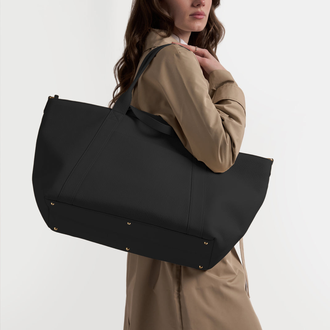 Transit Travel Tote Black Pebble