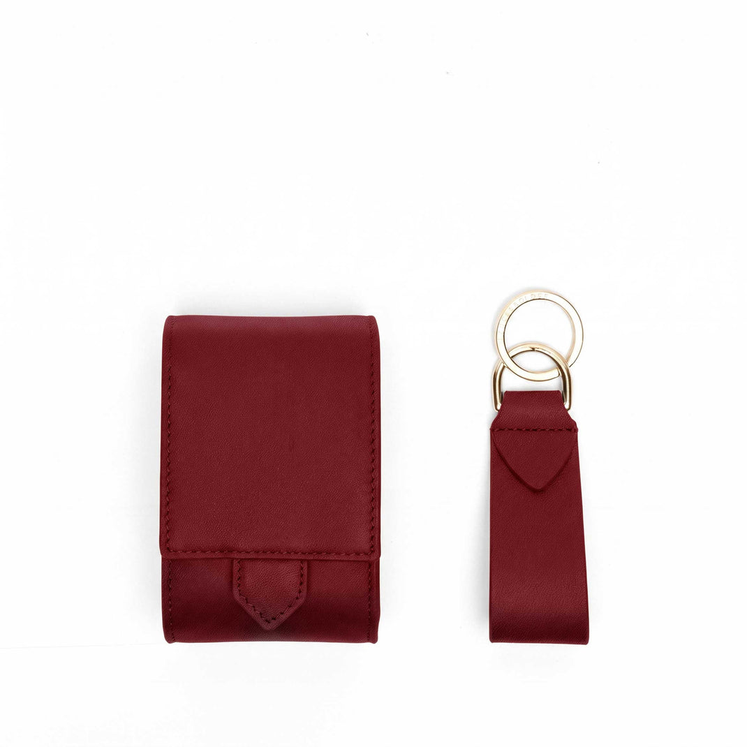 Watch + Key Gift Set Garnet Red