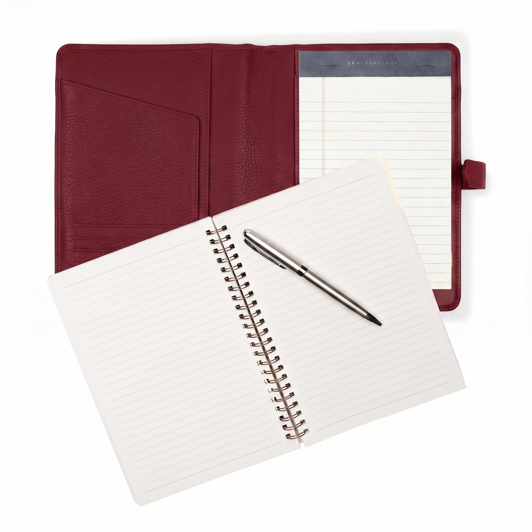 A5 2-in-1 Journal Gift Set Garnet Red